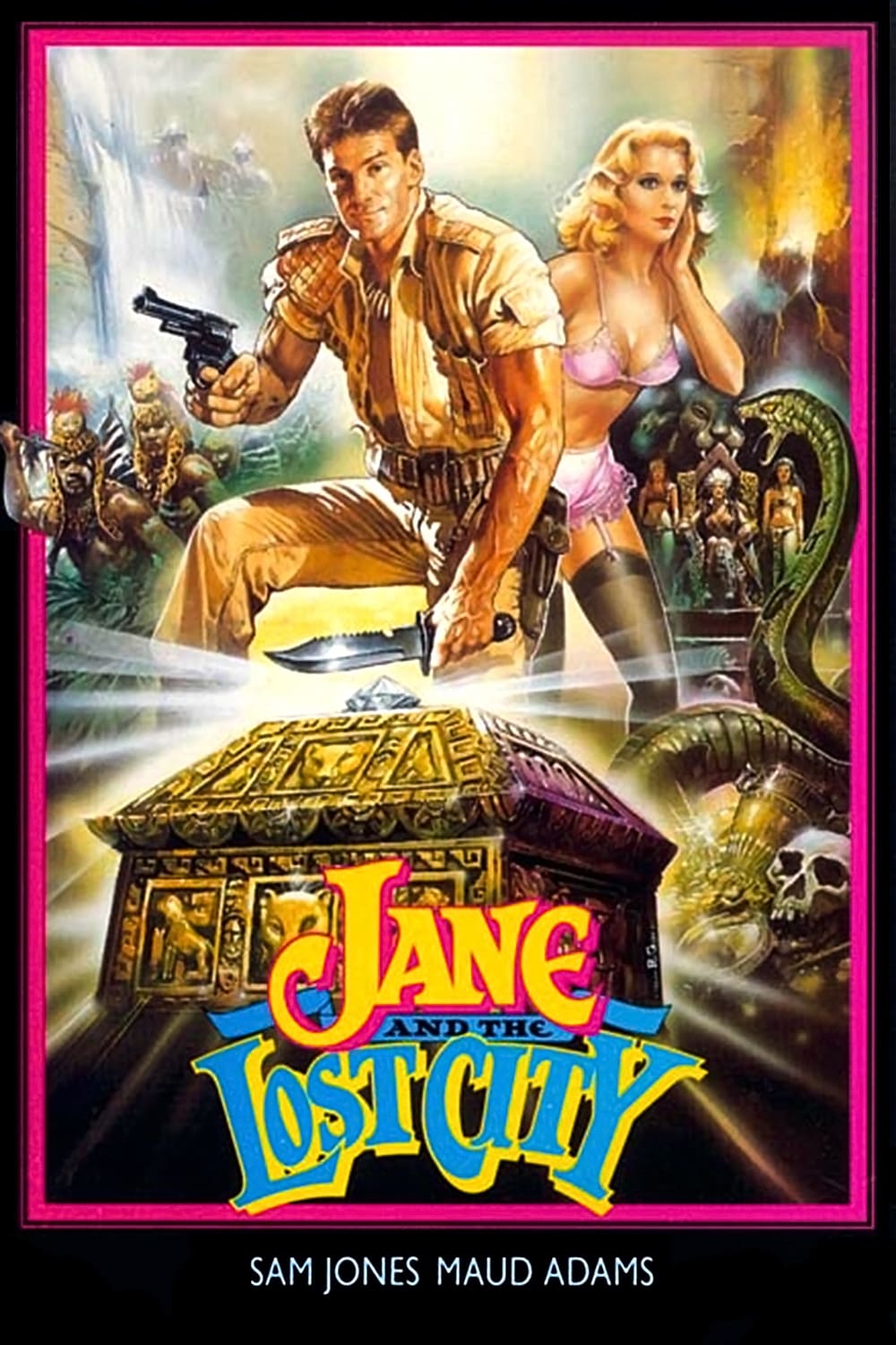 JAYNE AND THE LOST CITY (1987) DVD Maud Adams, Jasper Carrot - PUBLIC DOMAIN DVD NO CASE