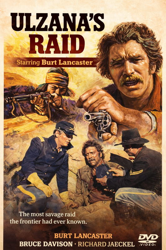 ULZANA'S RAID (1972) - Burt Lancaster,Bruce Davison,Richard Jaeckel,Joaquín Martínez - Public Domain DVD NO CASE