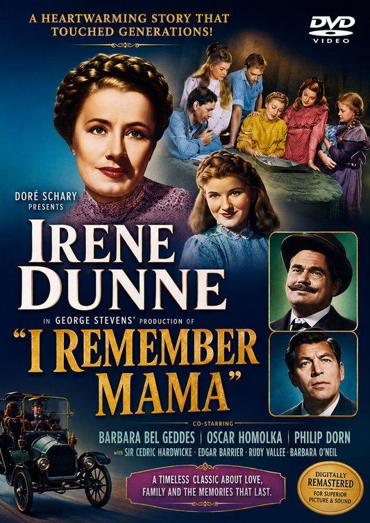''I REMEMBER MAMA'' (1948) Irene Dunne, George Stevens, Barbara Bel Geddes - PUBLIC DOMAIN DVD ONLY NO CASE
