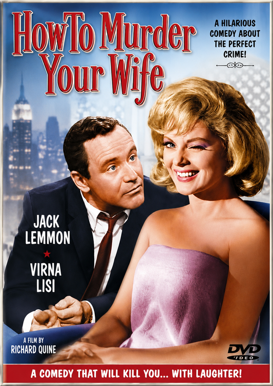 HOW TO MURDER YOUR WIFE (1965) Jack Lemmon, Virna Lisi, Terry-Thomas - Public Domain Movie DVD NO CASE