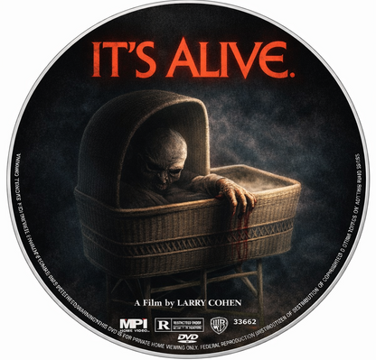 IT'S ALIVE (1974) John P. Ryan  - Public Domain DVD NO CASE