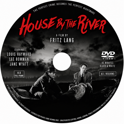 HOUSE BY THE RIVER (1950) Jane Wyatt, Louis Hayward - Public Domain DVD NO CASE