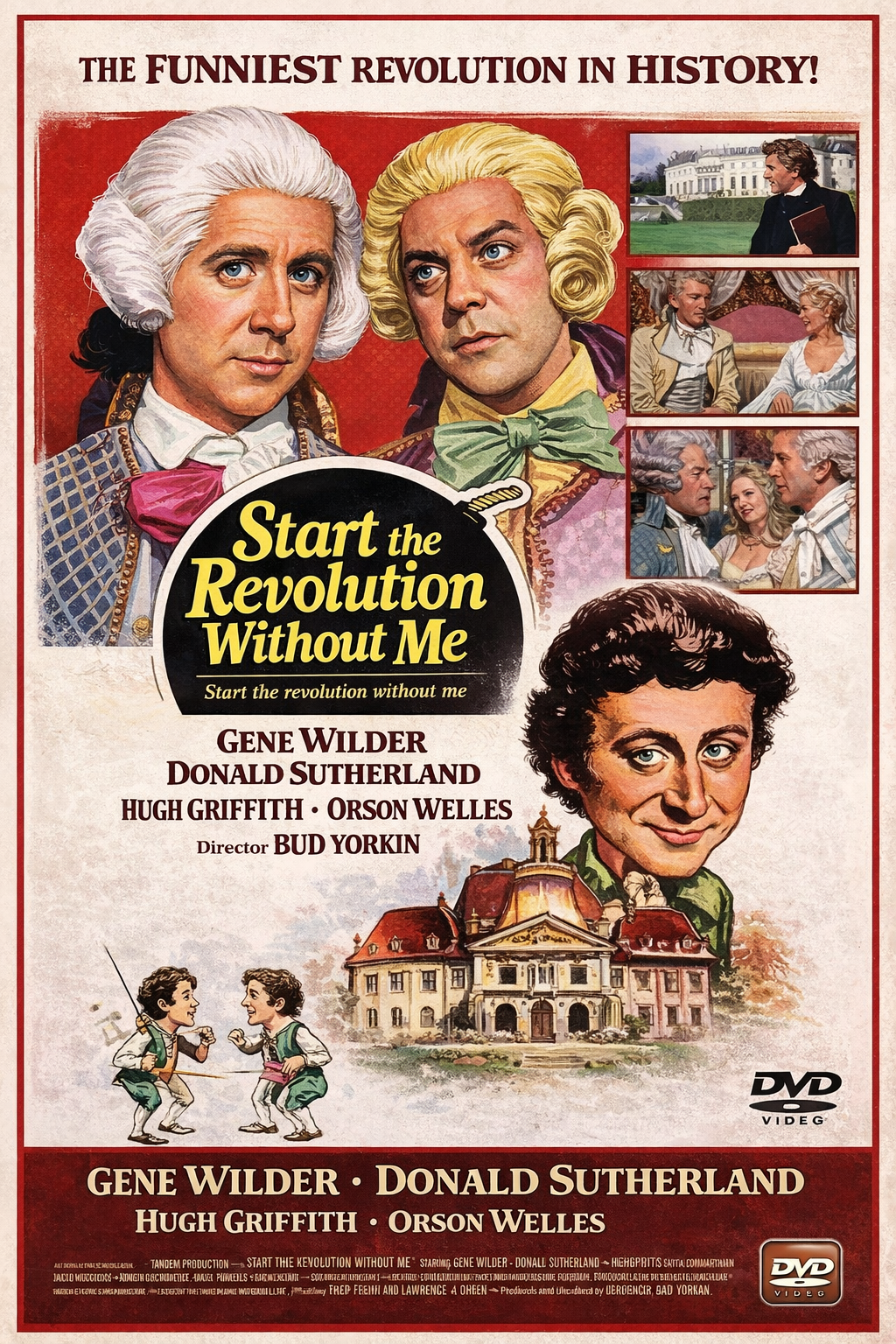 START THE REVOLUTION WITHOUT ME  (1970) GENE WILDER Public Domain DVD NO CASE