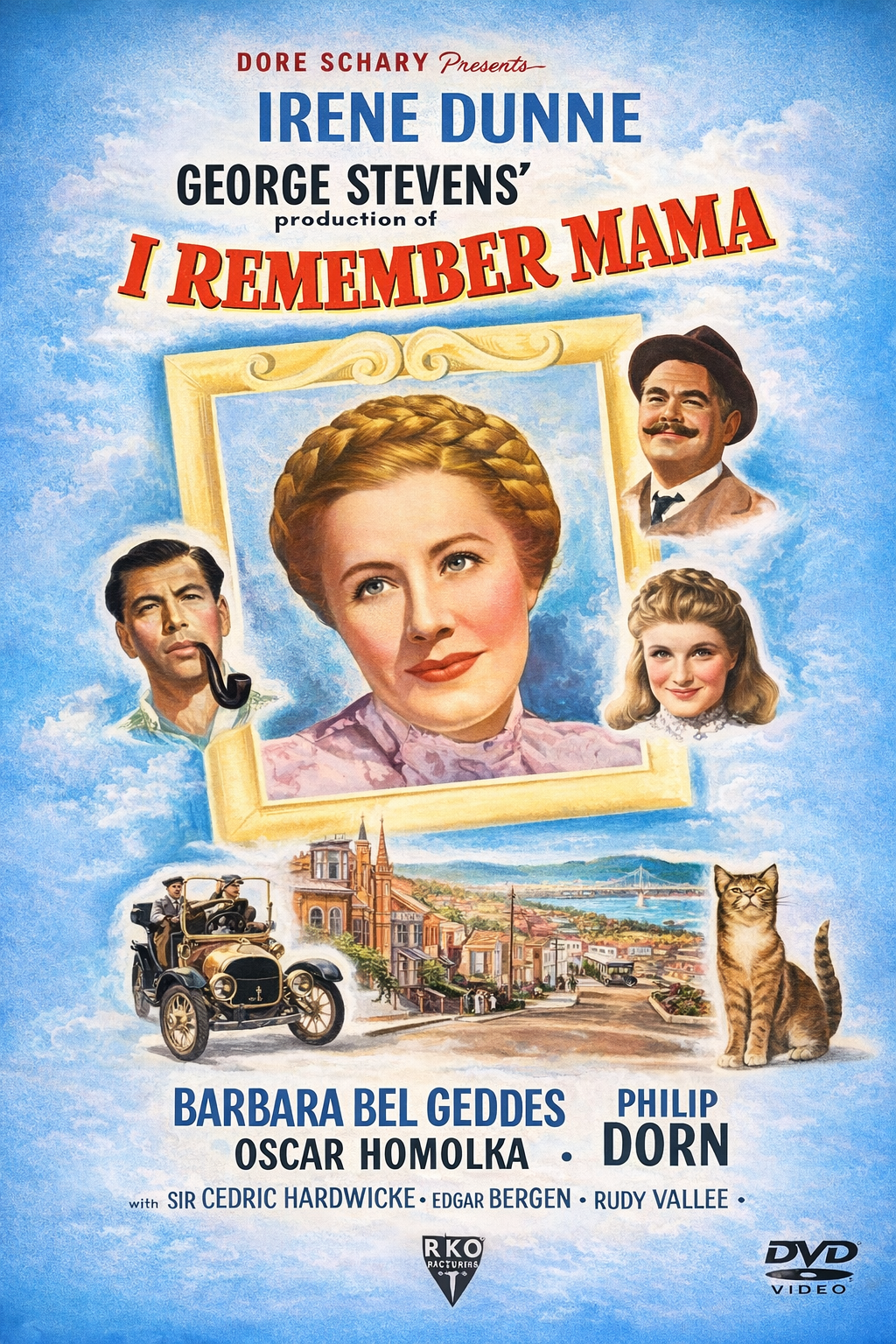 ''I REMEMBER MAMA'' (1948) Irene Dunne, George Stevens, Barbara Bel Geddes - PUBLIC DOMAIN DVD ONLY NO CASE