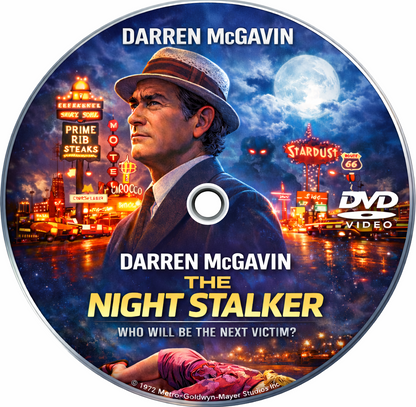 THE NIGHT STALKER (1972)  Darren McGavin , Public Domain DVD NO CASE