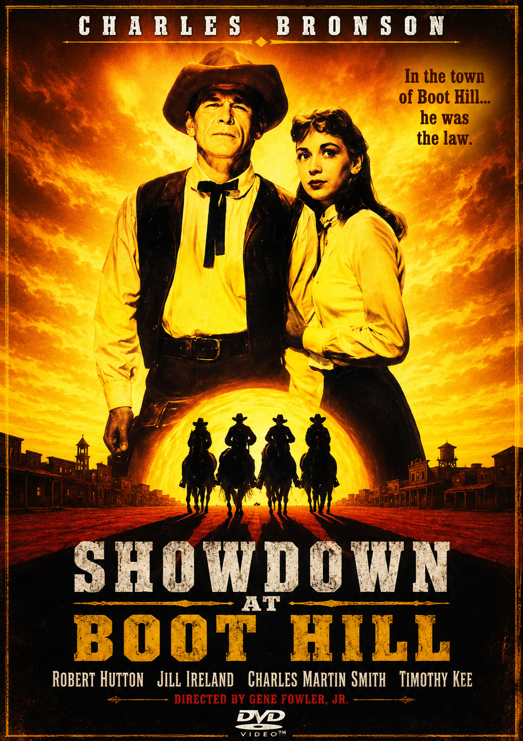 SHOWDOWN AT BOOT HILL (1958) CHARLES BRONSON - Public Domain Movie DVD NO CASE