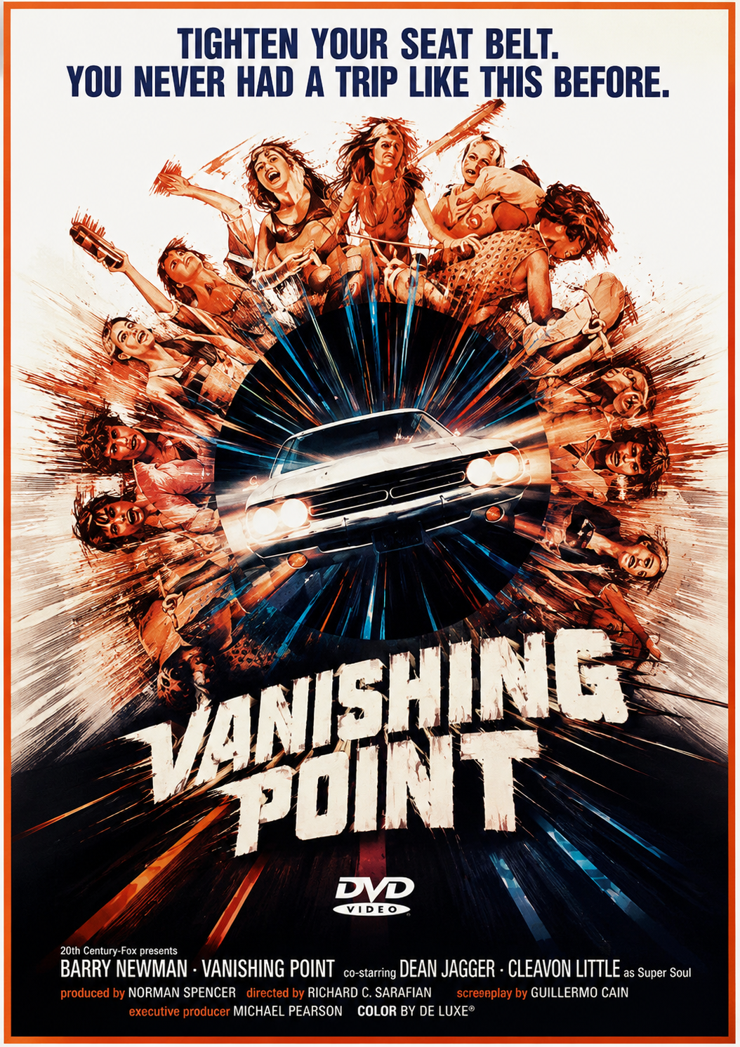 VANISHING POINT (1971) Barry Newman,Cleavon Little,Dean Jagger - Public Domain Movie DVD NO CASE