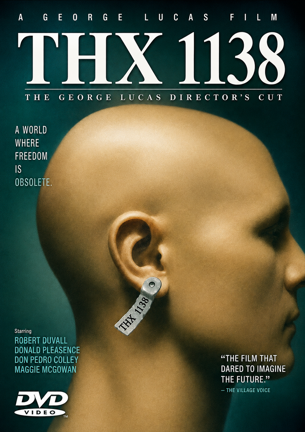 THX 1138 (1971) Robert Duvall, Donald Pleasence, Maggie McOmie, Don Pedro Colley, Ian Wolfe, Efron, Sid Haig - DVD NO CASE