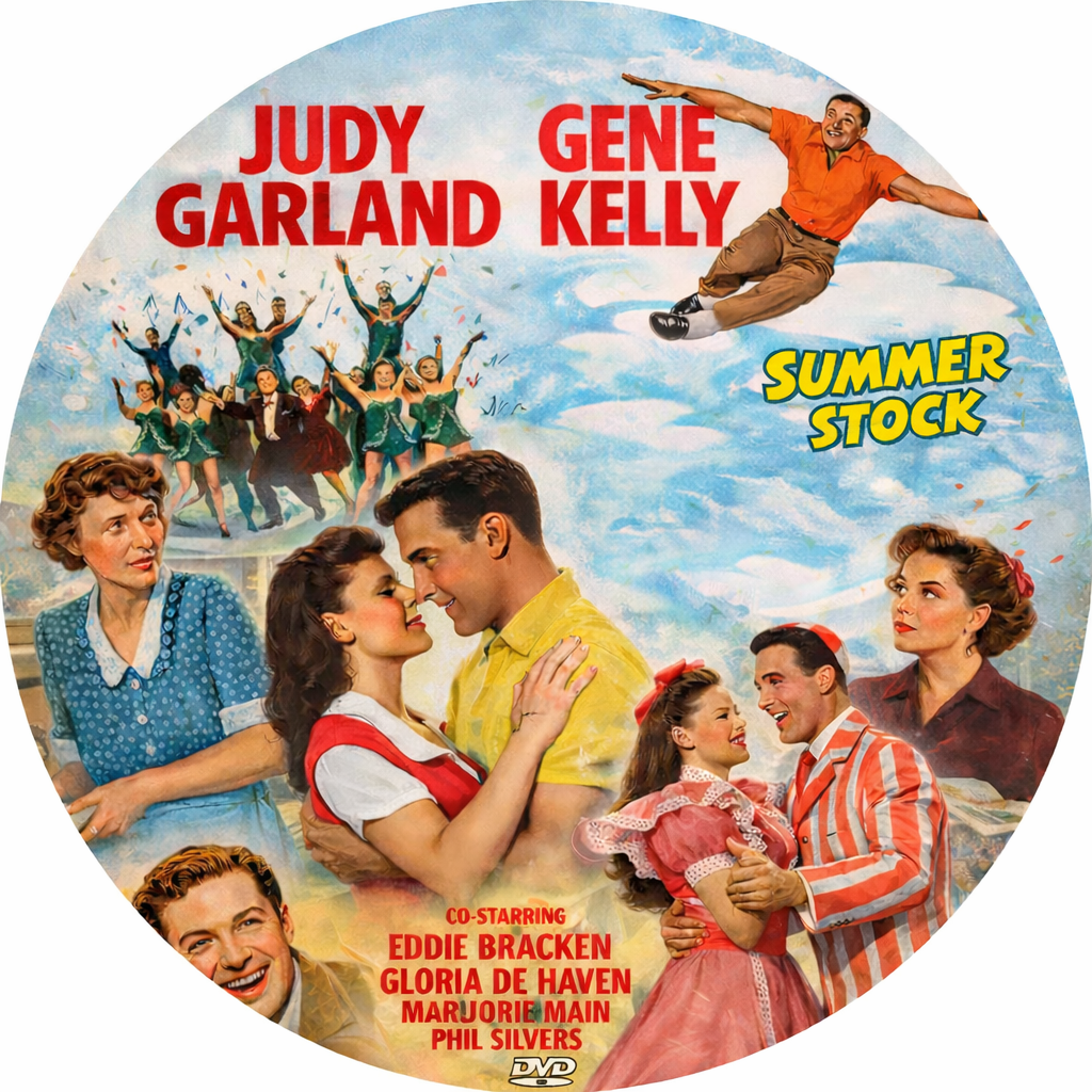 SUMMER STOCK (1950) Starring - Judy Garland,Gene Kelly - DVD, Public Domain DVD NO CASE