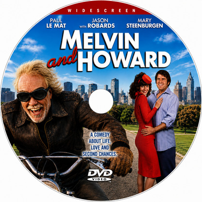 MELVIN AND HOWARD (12) (1980) Paul Le Mat,Mary Steenburgen,Pamela Reed,Jason Robards -PUBLIC DOMAIN DVD ONLY NO CASE