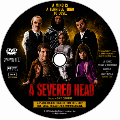 A SEVERED HEAD (1971) Lee Remick, Jennie Linden - Public Domain DVD NO CASE