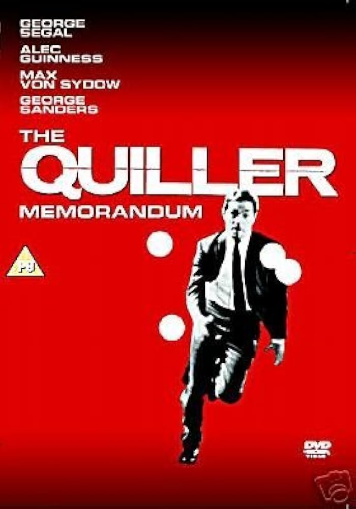 THE QUILLER MEMERANDUM (1966) Senta Berger, George Segal, George Sanders, Alec Guinness, Max von Sydow - DVD NO CASE