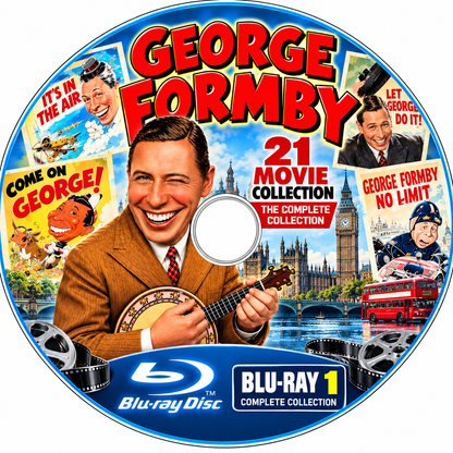 GEORGE FORMBY COLLECTION - 21 MOVIE COLLECTION ON X2 BLU-RAY'S