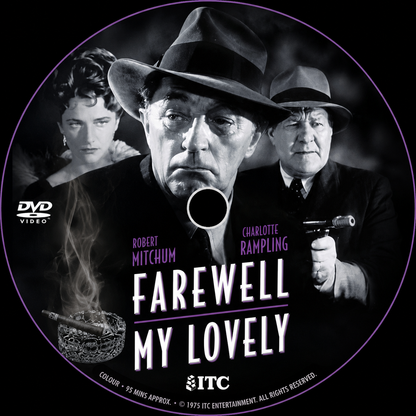 FAREWELL, MY LOVELY (1975) - Robert Mitcham - Public Domain DVD NO CASE