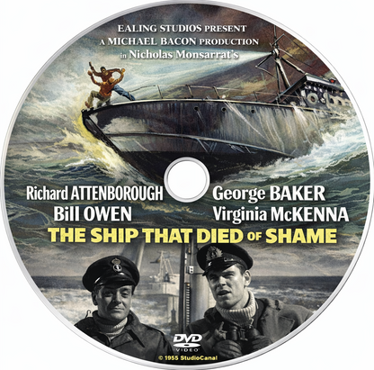 THE SHIP THAT DIED OF SHAME (1955) - Richard Attenborough - Public Domain DVD NO CASE