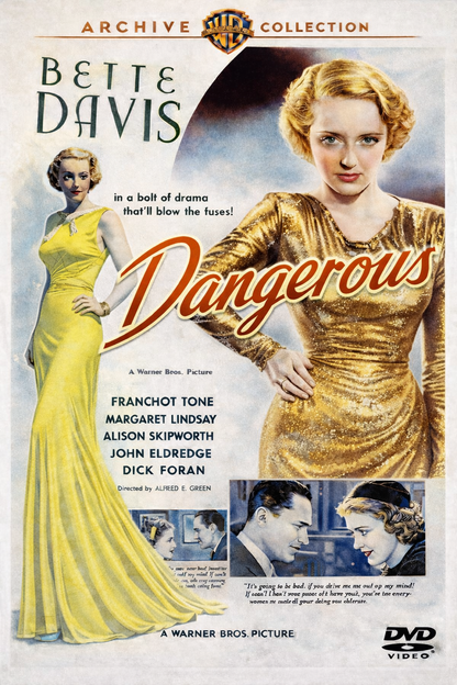 Dangerous (1935) Bette Davis - Franchot Tone - Public Domain DVD NO CASE