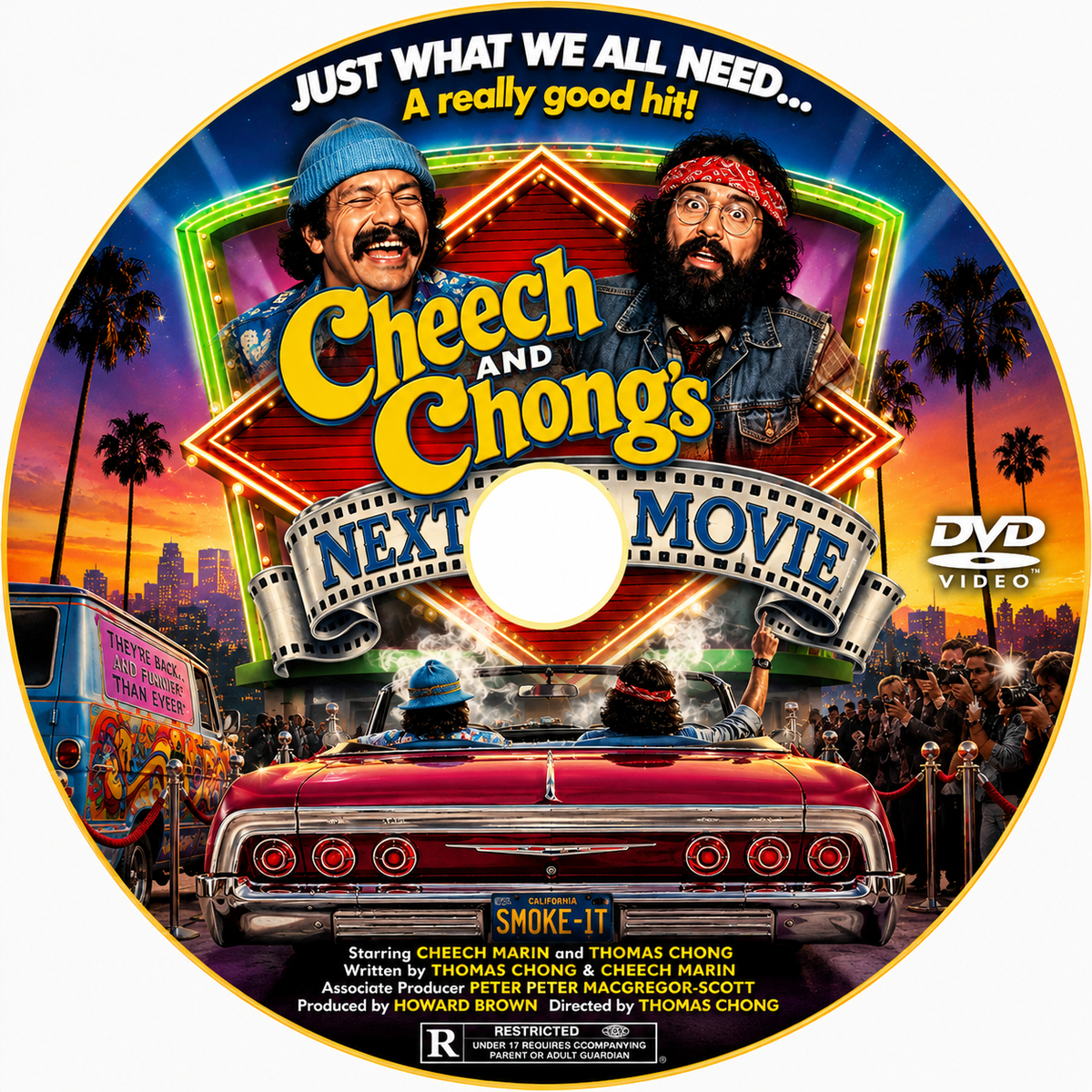 CHEECH AND CHONG'S NEXT MOVIE - PUBLIC DOMAIN DVD ONLY NO CASE