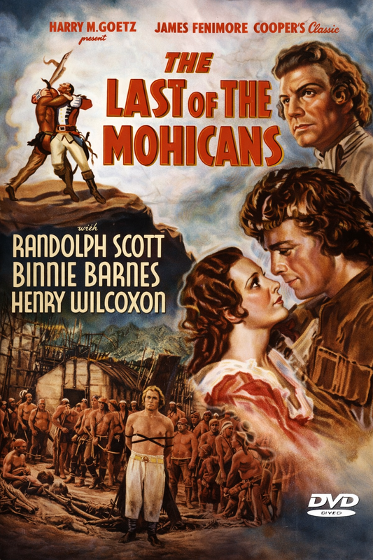 THE LAST OF THE MOHICANS (1936) Randolph Scott, Binnie Barnes  - Public Domain DVD NO CASE
