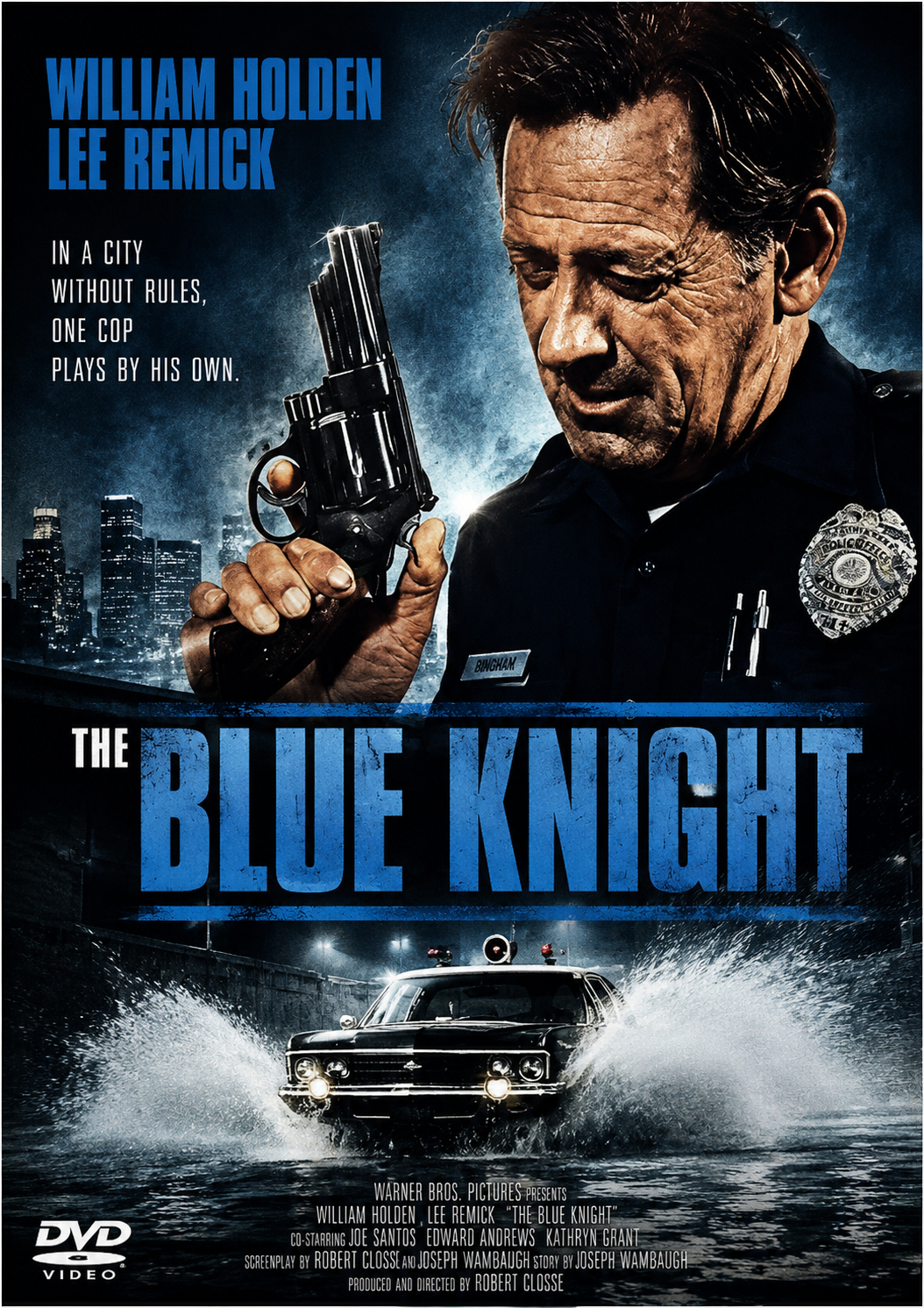 THE BLUE KNIGHT (1973) William Holden,Lee Remick,Joe Santos - Public Domain DVD NO CASE RARE !