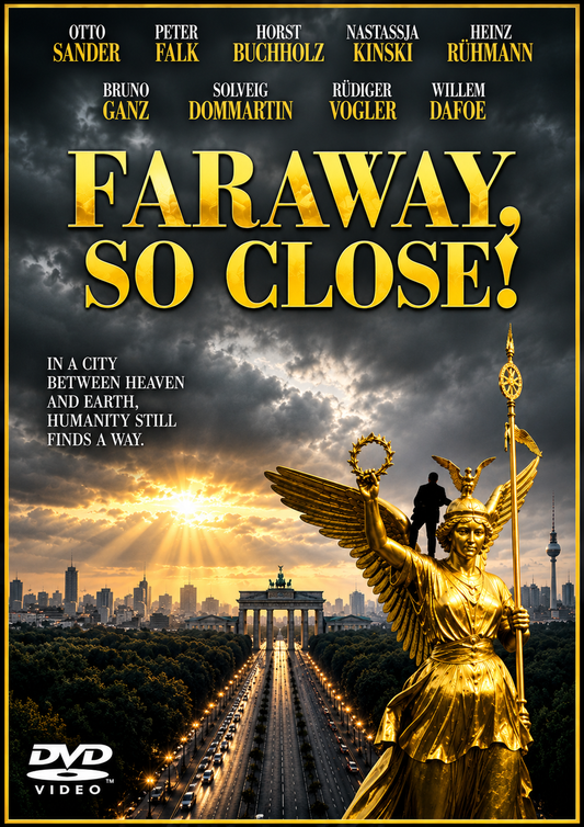 FARAWAY, SO CLOSE (1993) Otto Sander,Peter Falk,Horst Buchholz,Nastassja Kinski,Willem Dafoe - RARE DVD ONLY NO CASE