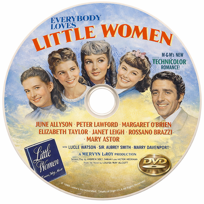 LITTLE WOMEN (1949) June Allyson,Elizabeth Taylor - Public Domain DVD NO CASE