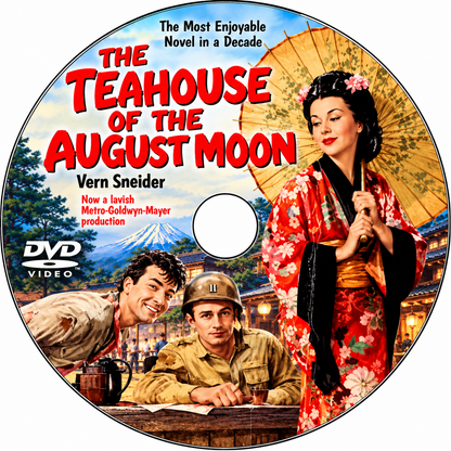 THE TEAHOUSE OF THE AUGUST MOON (1956) Marlon Brando, Glenn Ford, Machiko Kyō, Eddie Albert, Paul Ford - PUBLIC DOMAIN DVD ONLY NO CASE