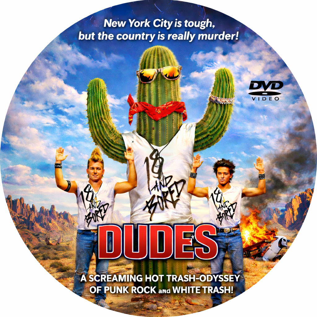 DUDES (1987) Jon Cryer, Catherine Mary Stewart - Public Domain DVD NO CASE