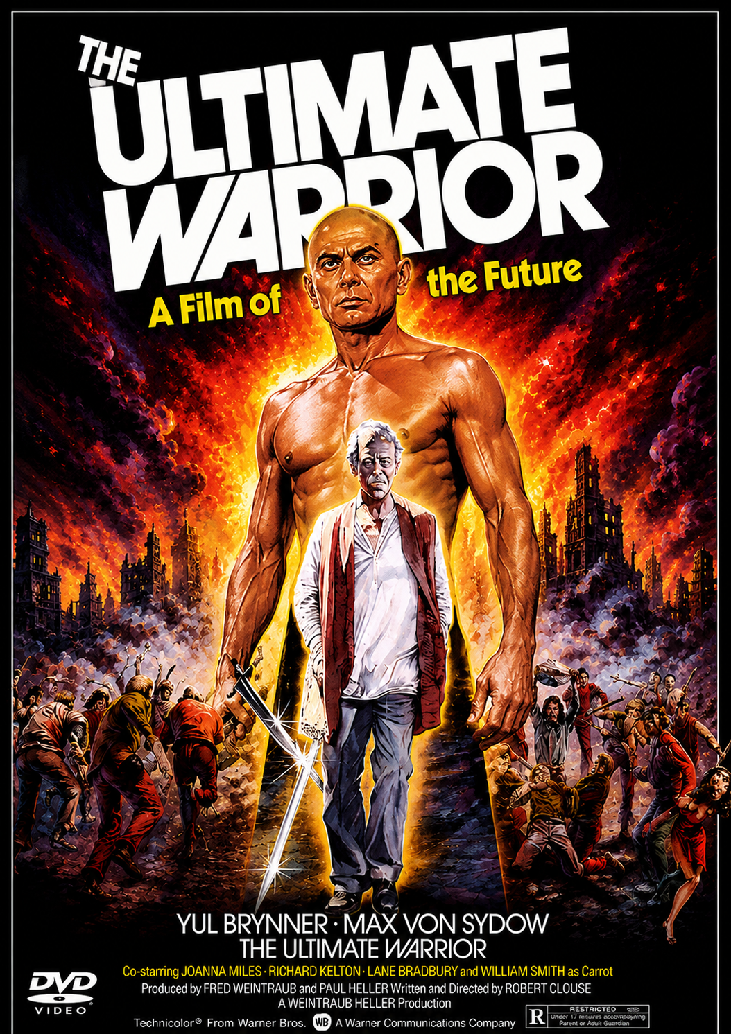 THE ULTIMATE WARRIOR (1975) Yul Brynner,Max von Sydow,Joanna Miles,Richard Kelton,Lane Bradbury,William Smith - DVD ONLY NO CASE
