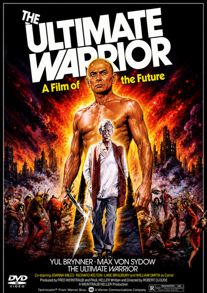THE ULTIMATE WARRIOR (1975) Yul Brynner,Max von Sydow,Joanna Miles,Richard Kelton,Lane Bradbury,William Smith - DVD ONLY NO CASE