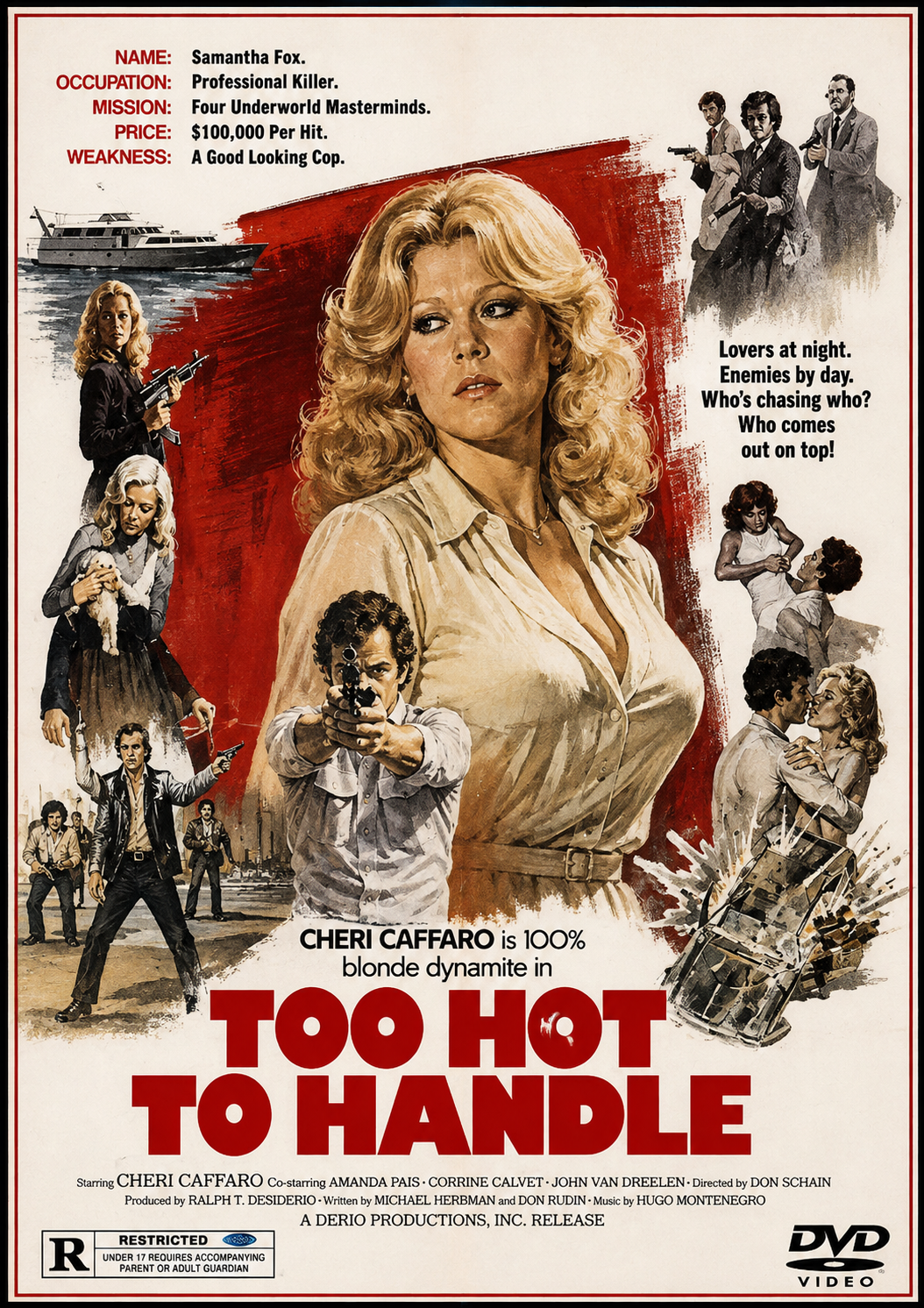 TOO HOT TOO HANDLE  (1977)  Cheri Caffaro - Public Domain DVD NO CASE
