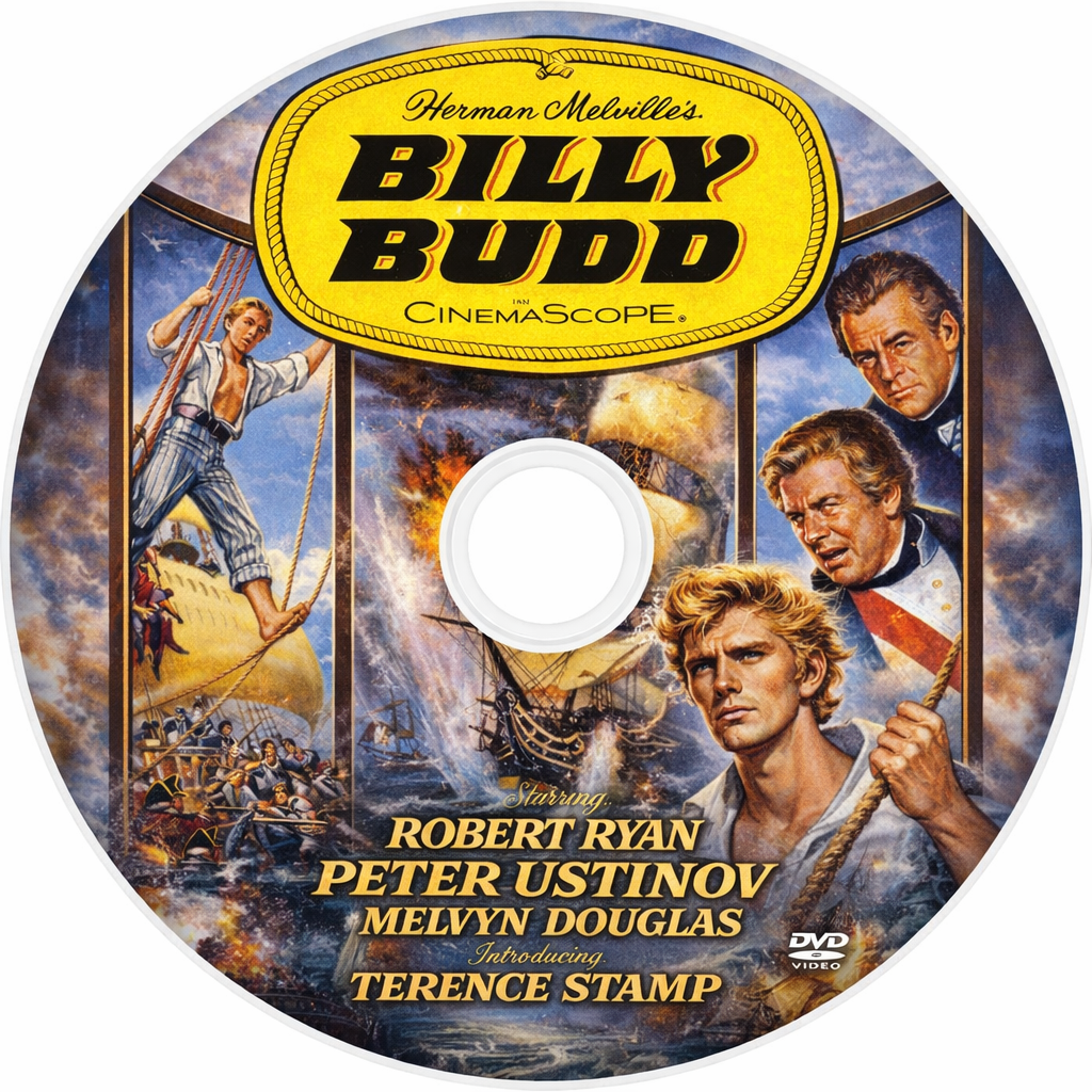 BILLY BUDD  (1962) Terence Stamp, Peter Ustinov - Public Domain DVD NO CASE