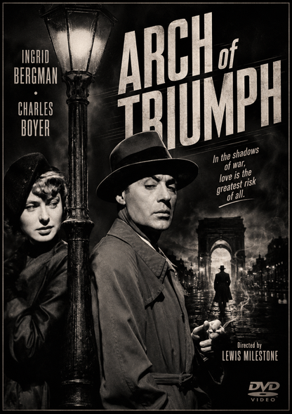 ARC OF TRIUMPH (1948) Ingrid Bergman,Charles Boyer,Charles Laughton - Public Domain DVD NO CASE