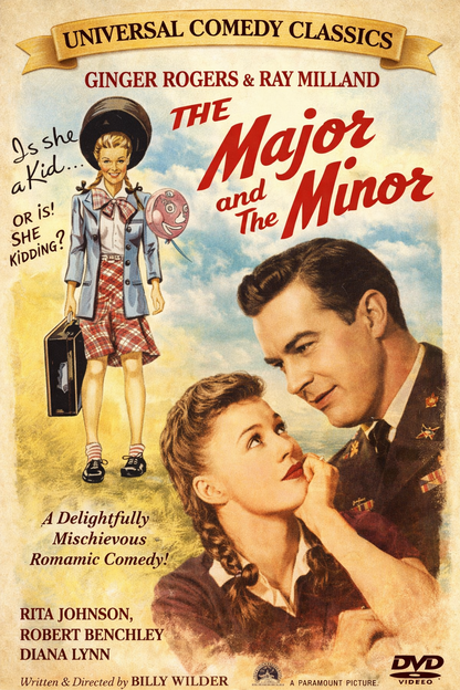 THE MAJOR AND THE MINOR (1942) Ginger Rogers, Ray Milland  - Public Domain DVD NO CASE