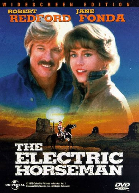 THE ELECTRIC HORSEMAN (1979) Robert Redford, Valerie Perrine, Jane Fonda, Willie Nelson, John Saxon, Nicolas Coster - PUBLIC DOMAIN DVD ONLY NO CASE