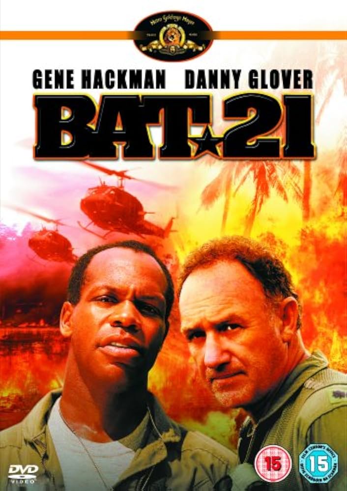 BAT 21 (1988) Gene Hackman,Danny Glover,Jerry Reed,David Marshall Grant,Clayton Rohner,Erich Anderson - Public Domain DVD NO CASE RARE !