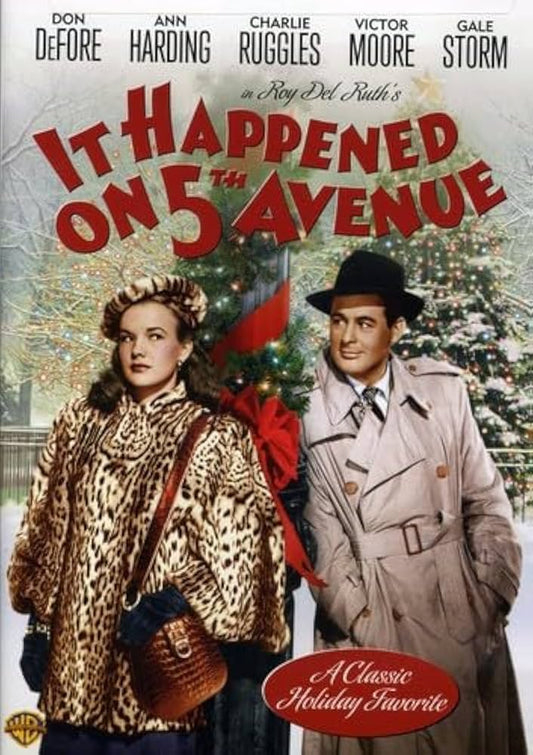 IT HAPPENED ON 5th AVENUE (1947) Don DeFore,Ann Harding,Charles Ruggles,Victor Moore,Gale Storm - PUBLIC DOMAIN DVD ONLY NO CASE
