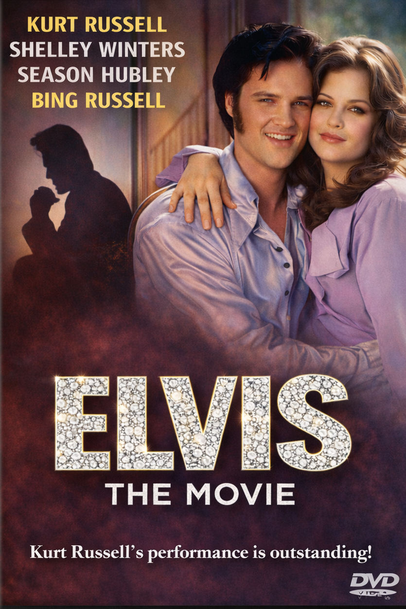 ELVIS (1979) Kurt Russell,Shelley Winters,Season Hubley,Bing Russell - Public Domain DVD NO CASE