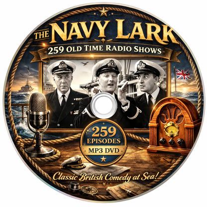 The Navy Lark - 259 Old Time Radio Shows MP3 Audio DVDROM - Free P&P