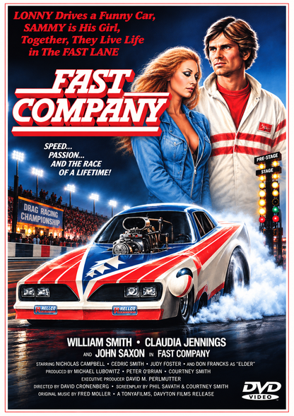 FAST COMPANY (1979) William Smith • Claudia Jennings • John Saxon • Nicholas Campbell • DVD NO CASE