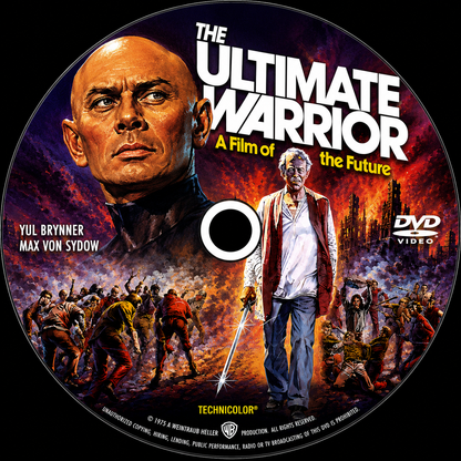 THE ULTIMATE WARRIOR (1975) Yul Brynner,Max von Sydow,Joanna Miles,Richard Kelton,Lane Bradbury,William Smith - DVD ONLY NO CASE