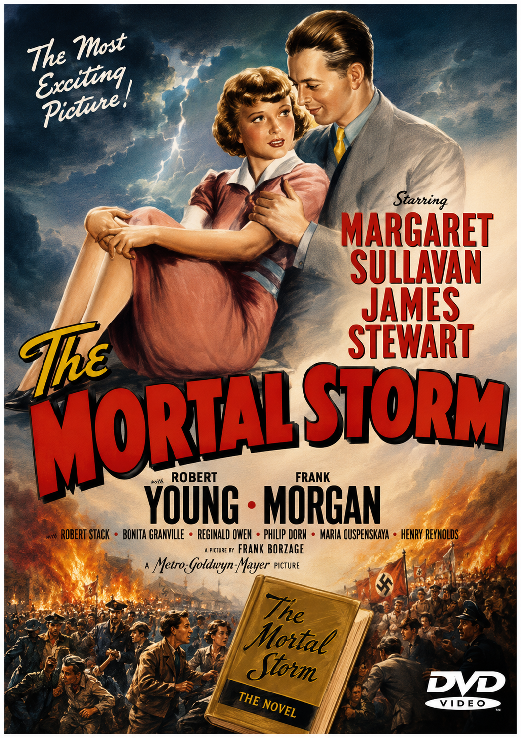 THE MORTAL STORM (1940) Margaret Sullavan, James Stewart, Robert Young, Frank Morgan, Robert Stack, Dan Dailey, Ward Bond and Maria Ouspenskaya - PUBLIC DOMAIN DVD ONLY NO CASE