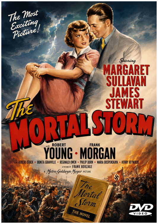 THE MORTAL STORM (1940) Margaret Sullavan, James Stewart, Robert Young, Frank Morgan, Robert Stack, Dan Dailey, Ward Bond and Maria Ouspenskaya - PUBLIC DOMAIN DVD ONLY NO CASE
