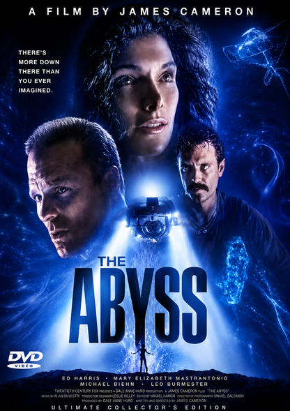 THE ABYSS (1989) Ed Harris, Mary Elizabeth Mastrantonio, Michael Biehn, Leo Burmester  - PUBLIC DOMAIN DVD ONLY NO CASE