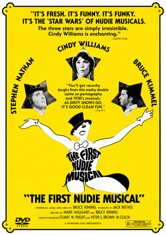 ''THE FIRST NUDIE MUSICAL'' (1976)  Stephen Nathan, Cindy Williams, Bruce Kimmel - DVD NO CASE
