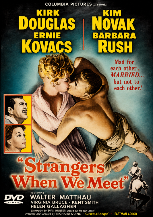 STRANGERS WHEN WE MEET (1960) -  Kirk Douglas,Kim Novak,Walter Matthau  - PUBLIC DOMAIN DVD ONLY NO CASE