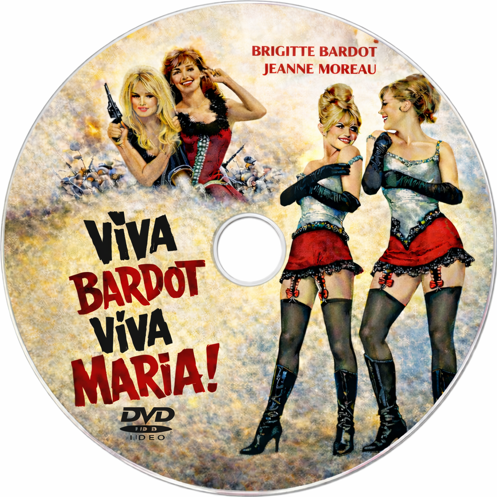 VIVA MARIA! (1965) FRENCH LANGUAGE - ENGLISH SUBTITLES - Brigitte Bardot ,Jeanne Moreau ,Paulette Dubost ,Gregor von Rezzori ,Poldo Bendandi - Public Domain Movie DVD NO CASE