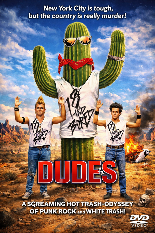 DUDES (1987) Jon Cryer, Catherine Mary Stewart - Public Domain DVD NO CASE
