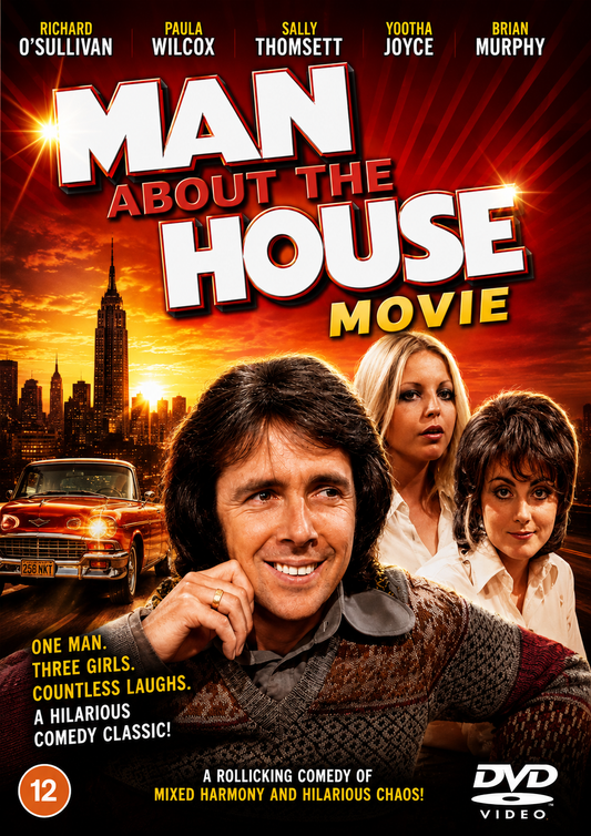 MAN ABOUT THE HOUSE (PG) Richard O`Sullivan, Paula Wilcox ,Sally Thomsett - PUBLIC DOMAIN DVD NO CASE
