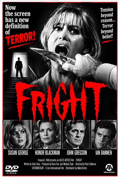 FRIGHT (1971) Starring - Susan George, Honor Blackman, Ian Bannen, John Gregson &amp; Dennis Waterman - DVD NO CASE