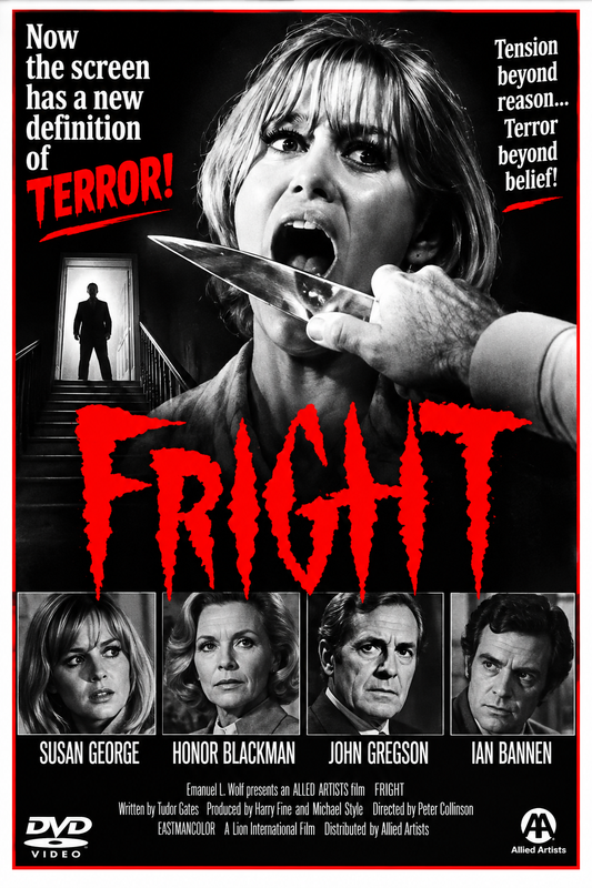 FRIGHT (1971) Susan George, Honor Blackman, Ian Bannen, John Gregson, Dennis Waterman - DVD NO CASE